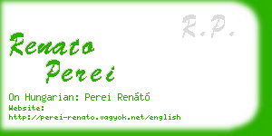 renato perei business card