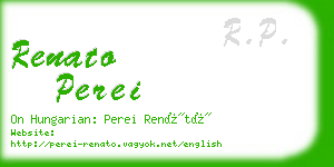 renato perei business card